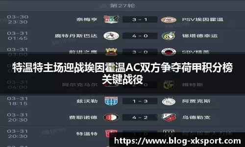 特温特主场迎战埃因霍温AC双方争夺荷甲积分榜关键战役